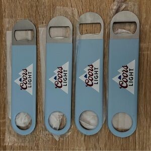 Coors Light Bottle Opener Bundle of 4 NEW IN PACKAGING